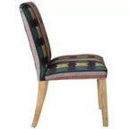 Chaise de salle à manger rayée