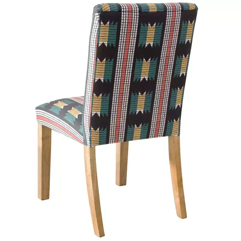 Chaise de salle à manger rayée